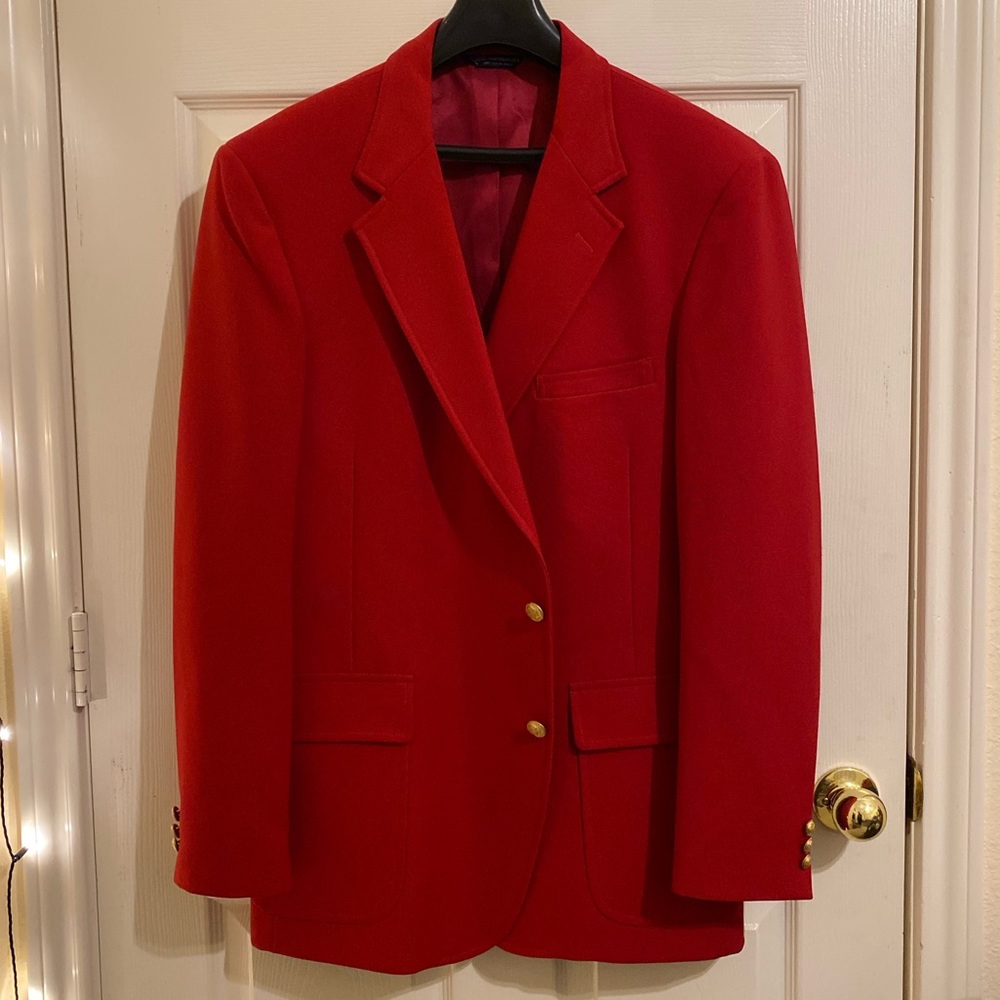 Vintage Red Blazer